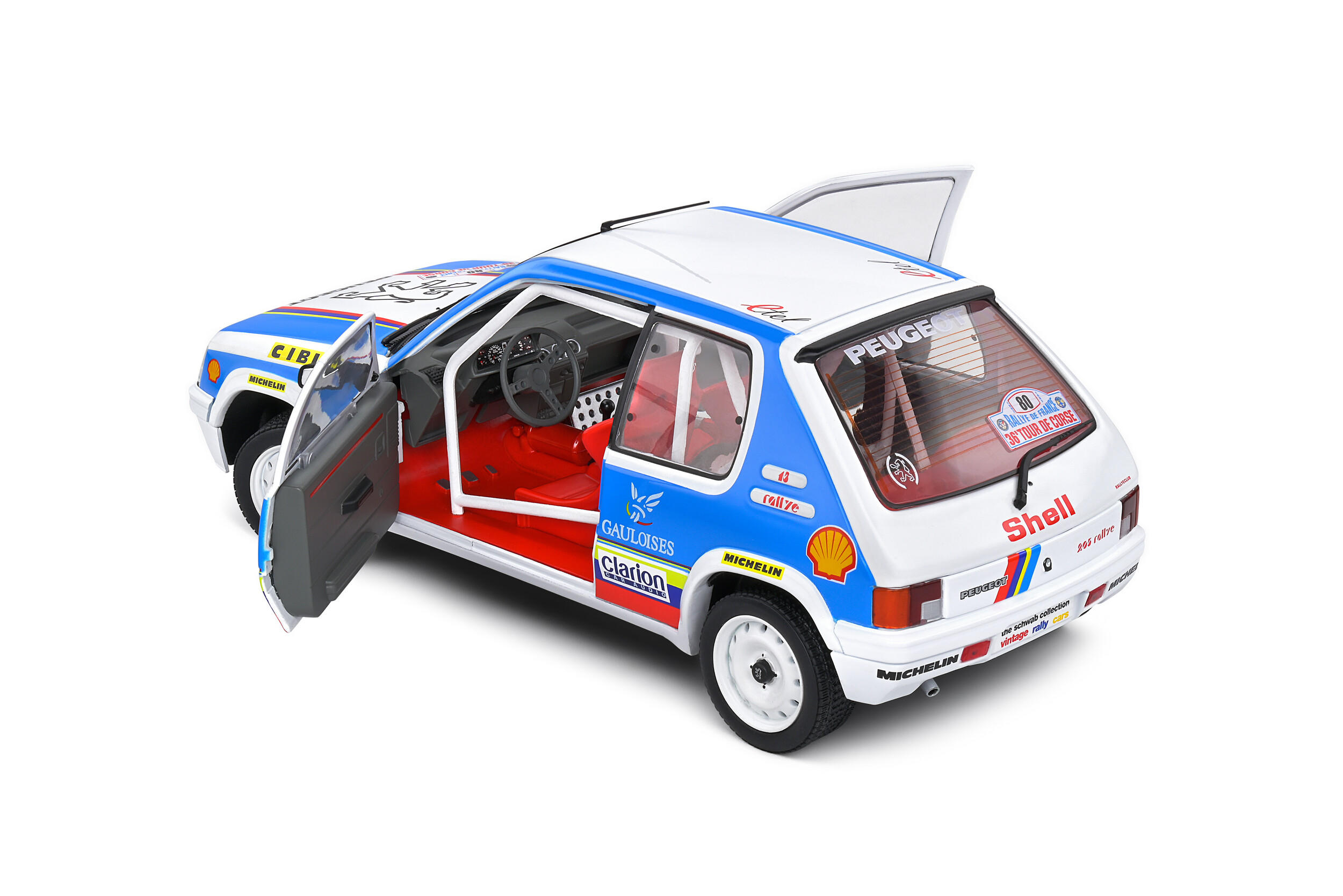 Solido - 1:18 - Peugeot 205 Rallye - Tour de Corse 1990 F