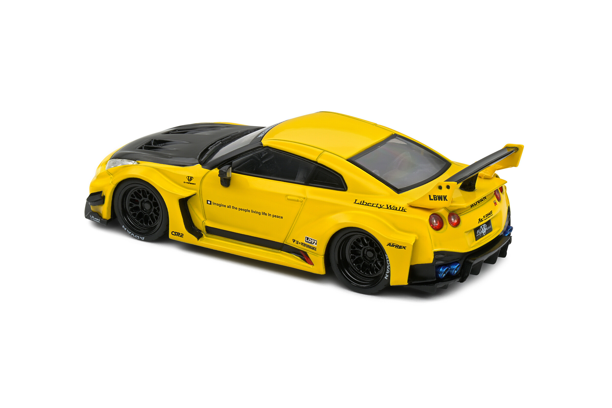 Nissan GTR35 LBWK Silhouette - Yellow - 2019 - Solido