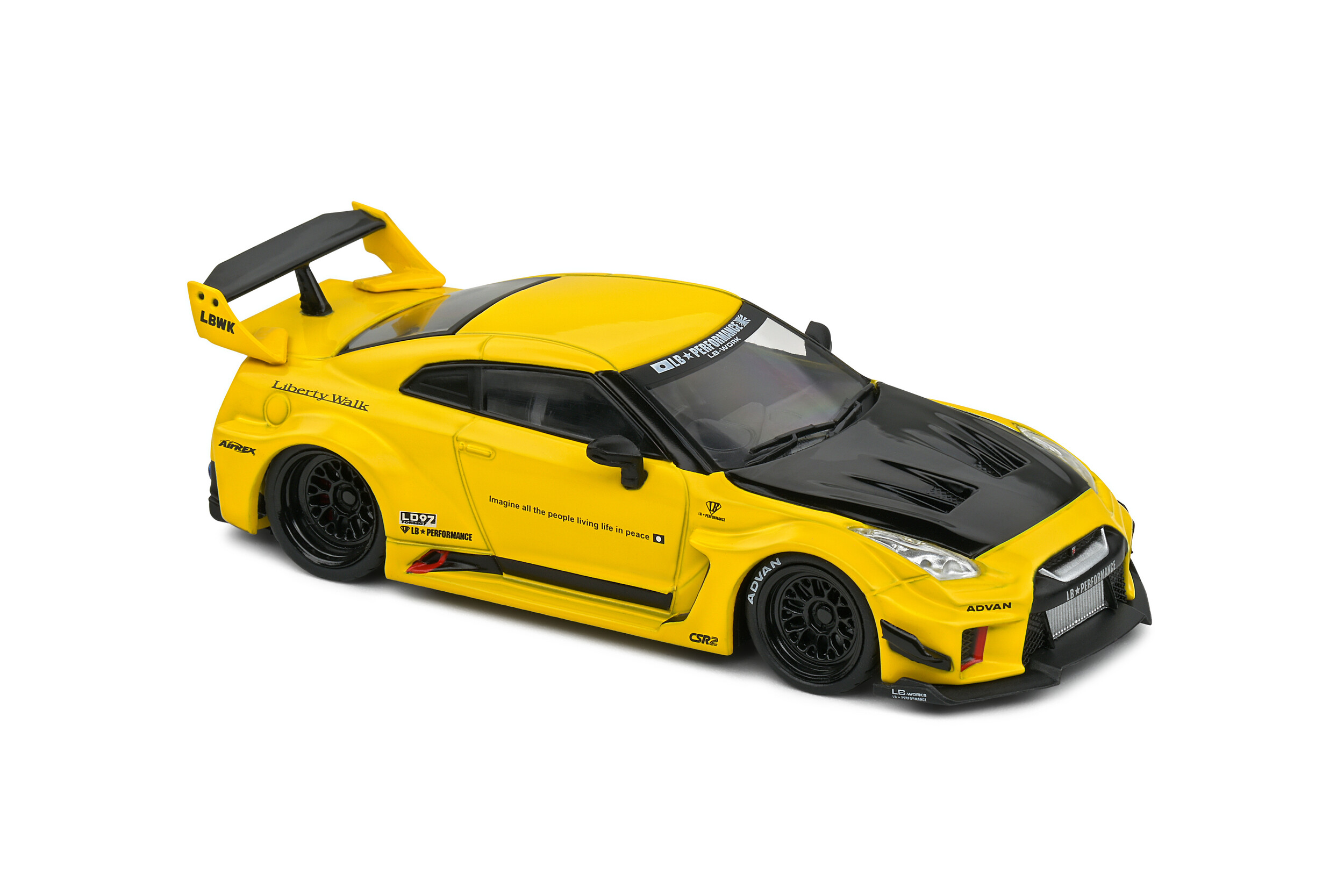 Nissan GTR35 LBWK Silhouette - Yellow - 2019 - Solido