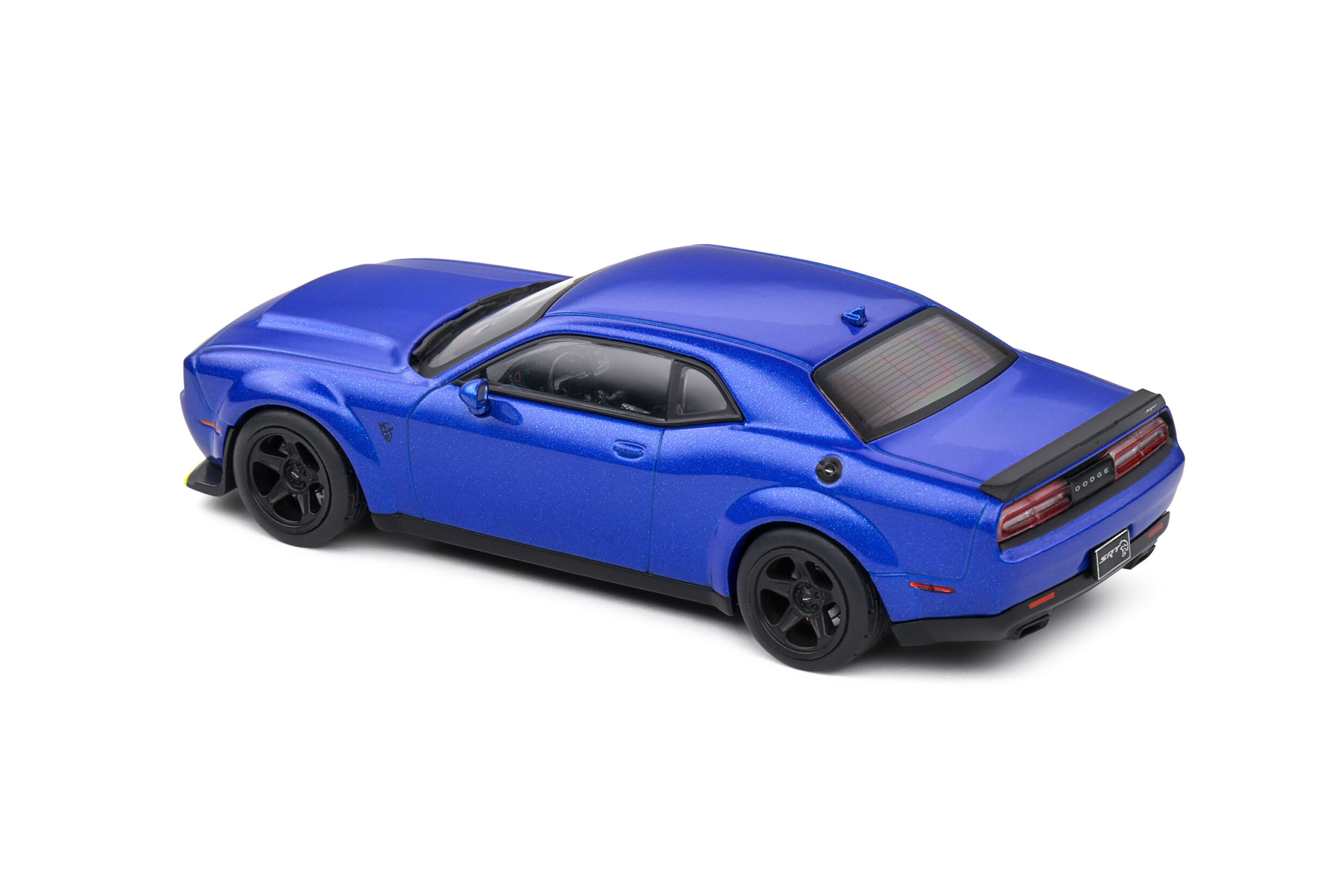SOLIDO 1:43 Scale Dodge Challenger SRT Demon 2018 Blue - Die-Cast Model Car With Turning Wheels - View #12