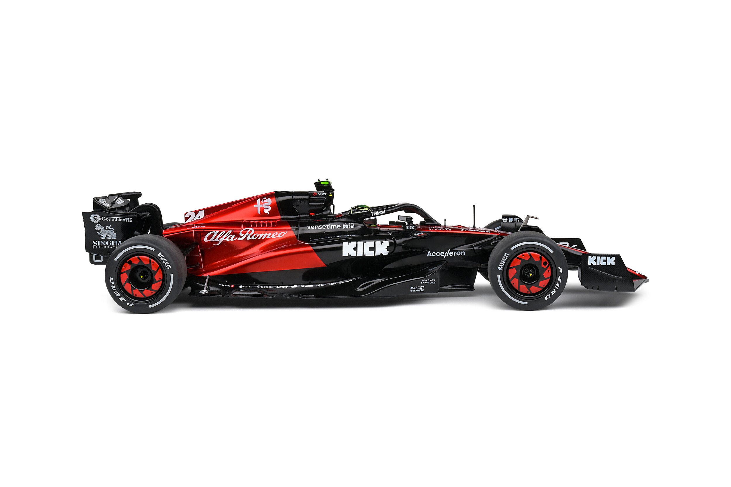 SOLIDO 1/18 - ALFA-ROMEO C43 - GP de Australia 2023 (G. Zhou) - Little