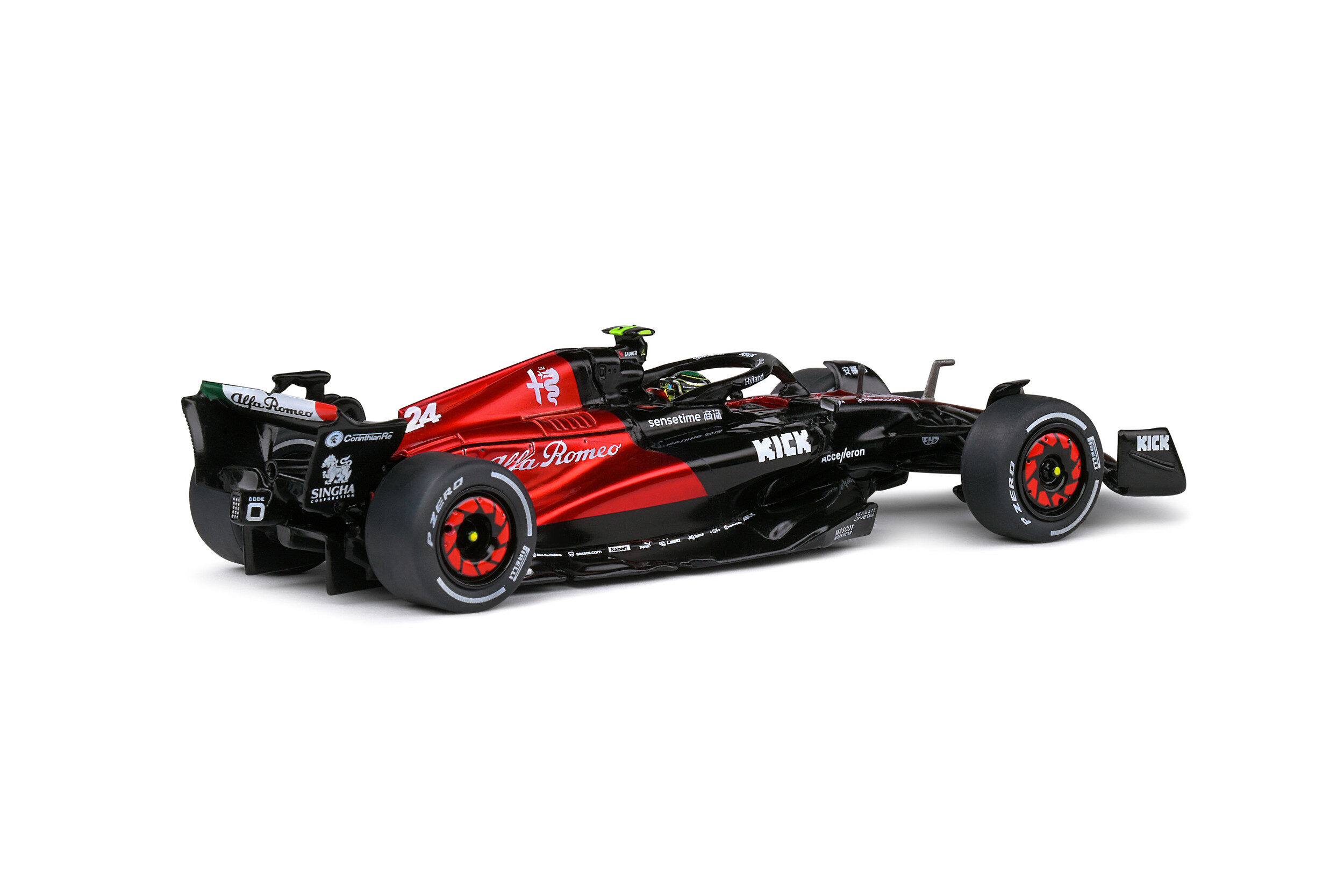 Miniature GP Australie Miniature Solido F1 Alfa Romeo C43 – GP D'Australie 2023 – Pilote Zhou Guanyu – Collection Formule 1 1/18