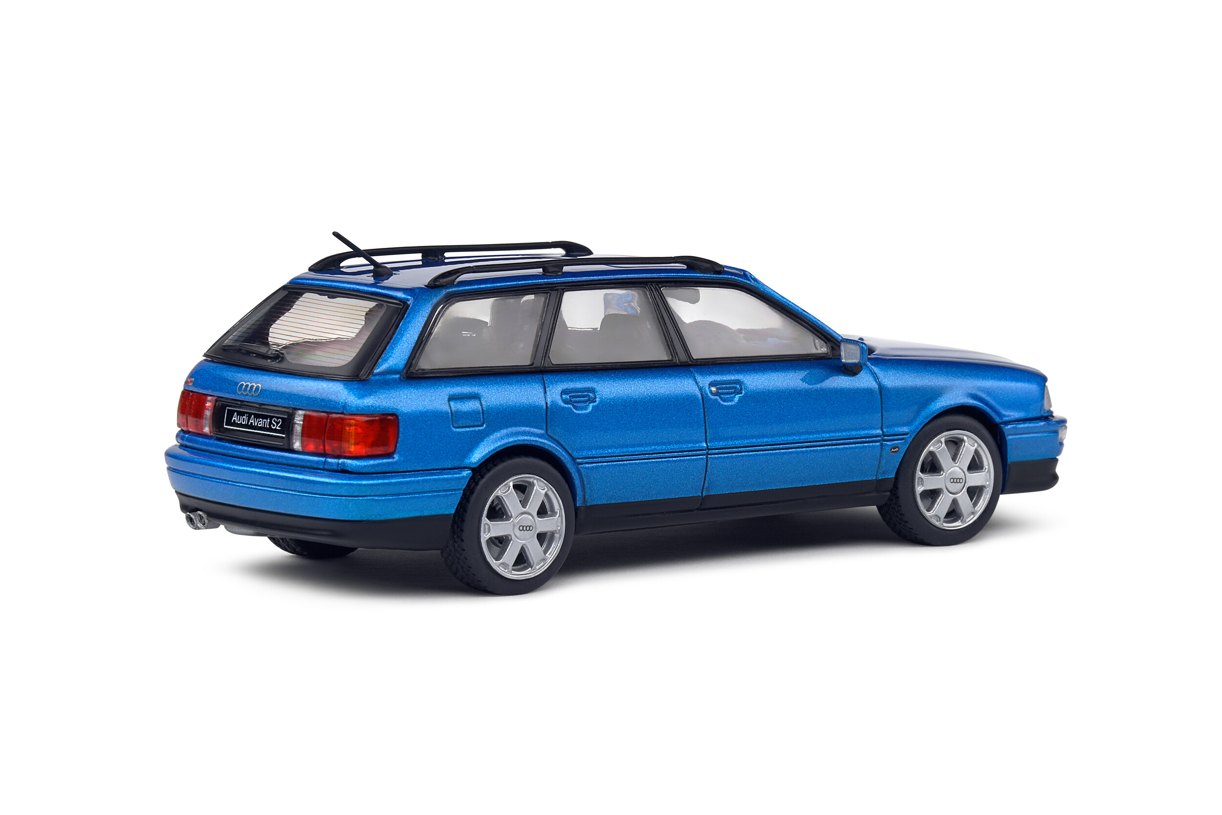 AUDI AVANT S2 Kingfisher Blue 1994 1/43 SOLIDO - Mystères et Passions