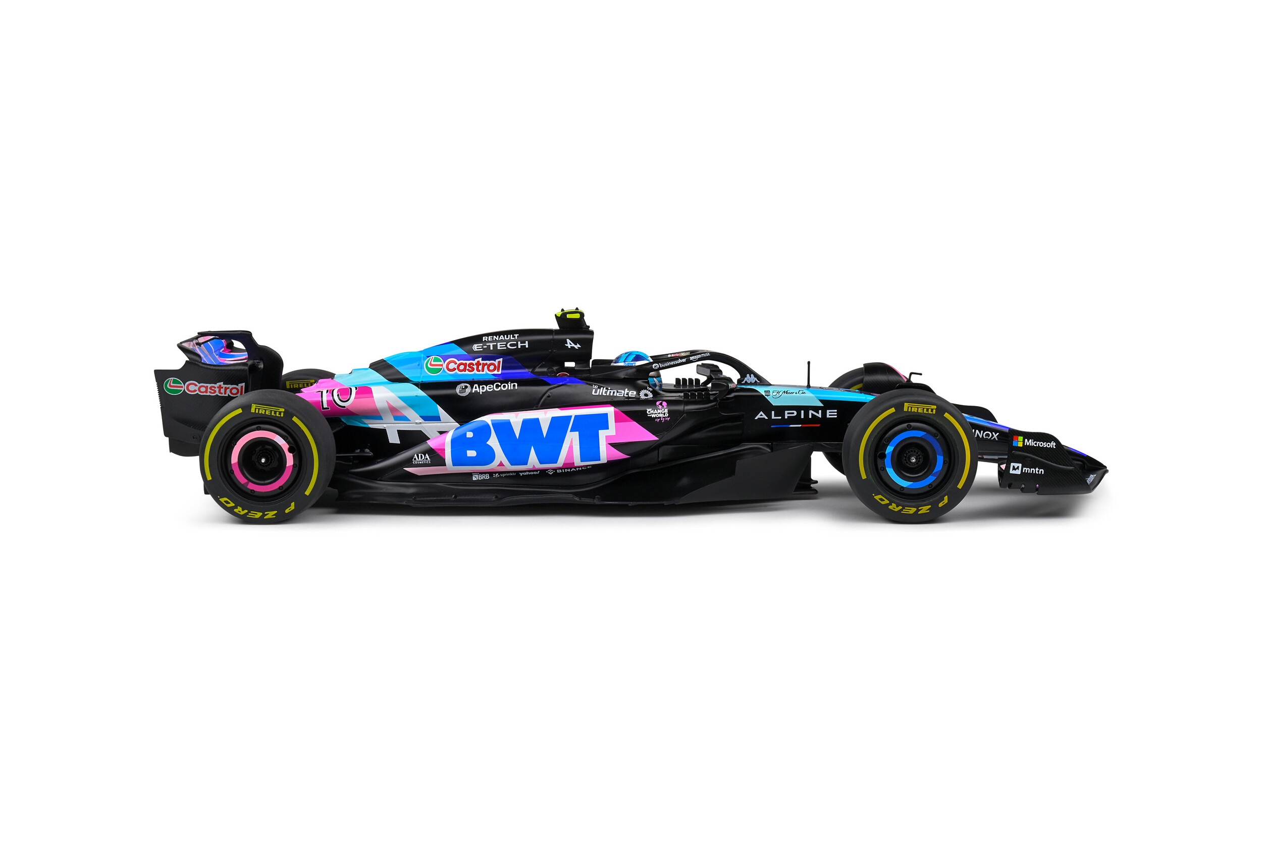 Miniature 1:18 Alpine F1 Team A524 blue P.Gasly Monaco GP 2024 - Solido