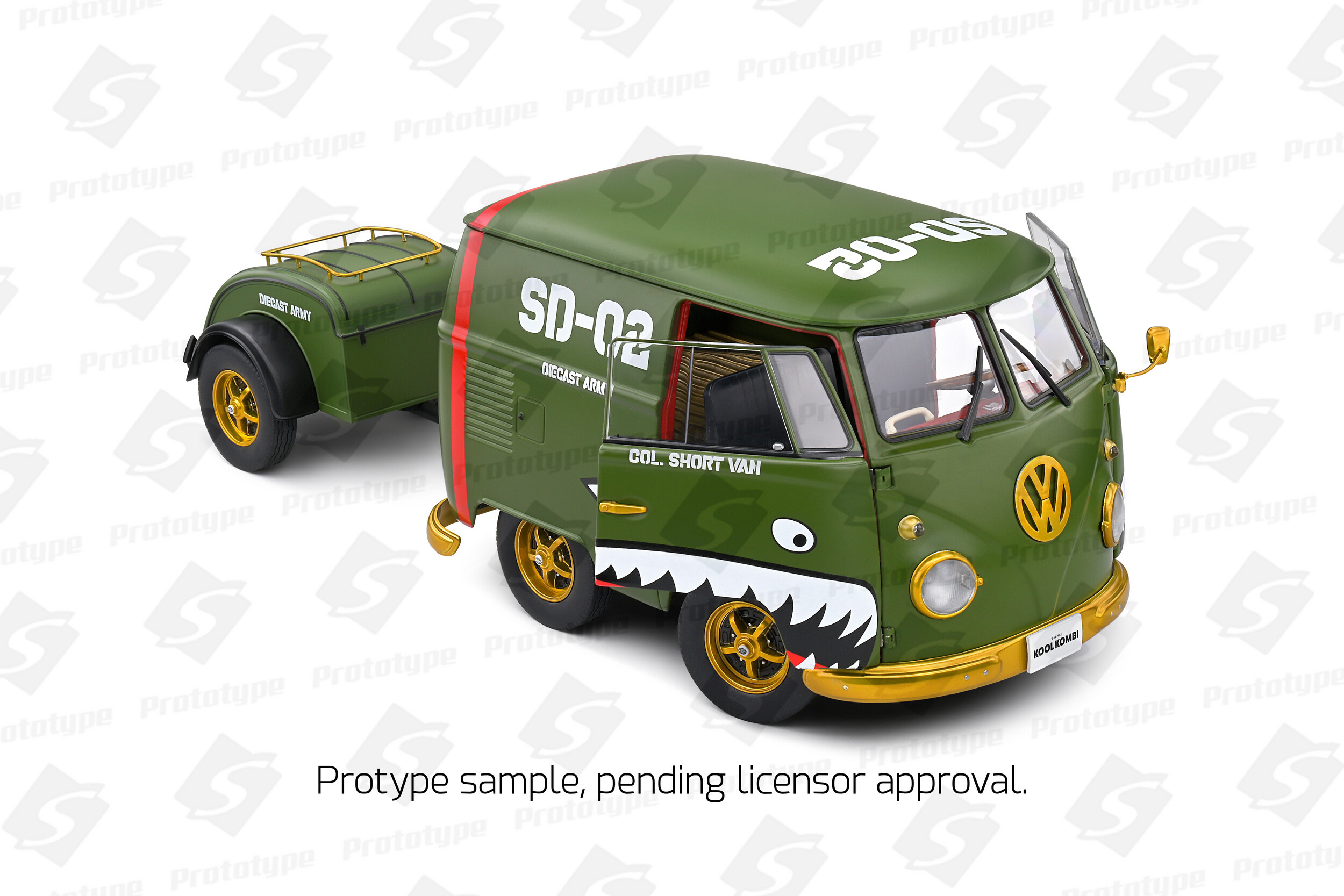 ソリド1/18 VW T1 バン クール コンビ トレーラー 1950 オレンジ ソリド1/18 VW T1 バン クール コンビ トレーラー 1950 オレンジ