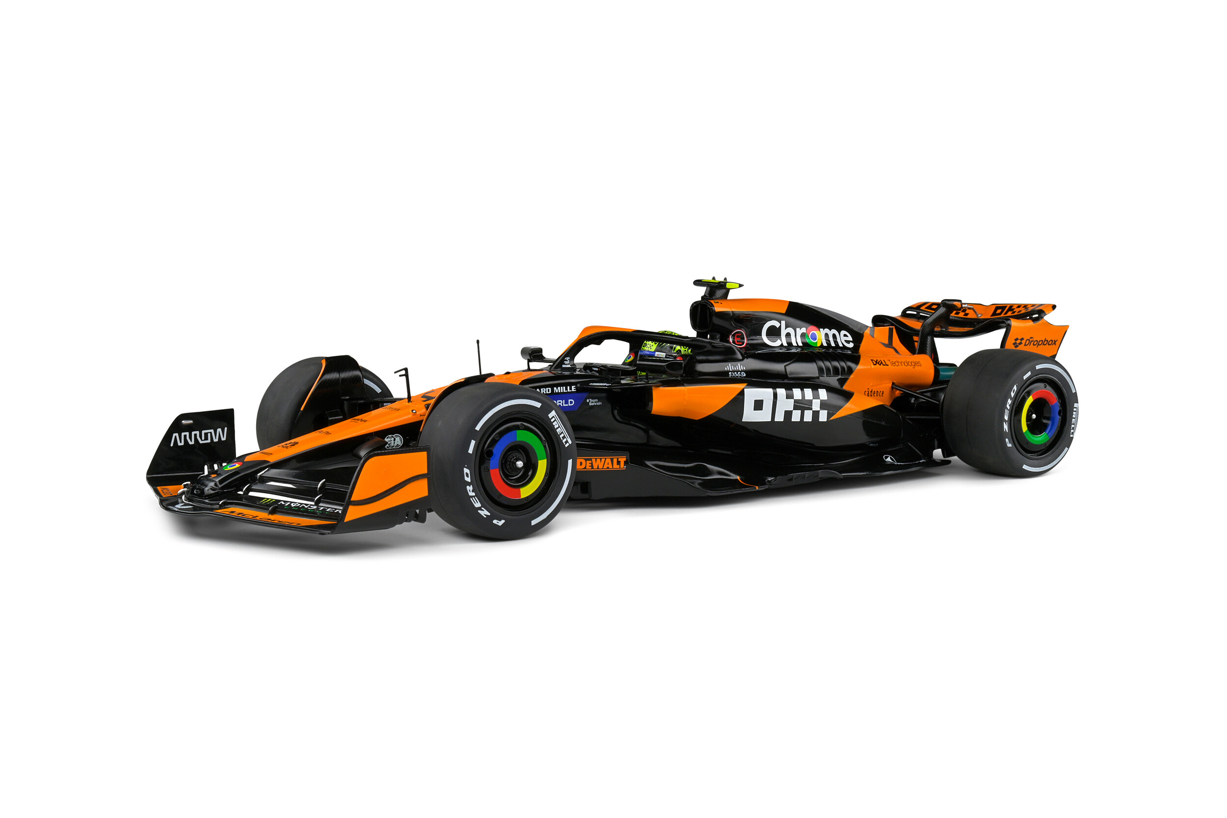 thumbnail image 2 of Solido 1:18 Scale McLaren MCL36 Formula 1 Car - Lando Norris Orange Edition 2 of 12