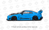 Nissan GTR35 LBWK Silhouette - Miami Blue - 2019