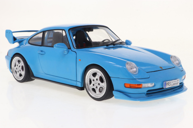 Porsche 911 993 Clubsport 1997 – Bleu – 1/18 Solido S1810101 – Miniature Neuve