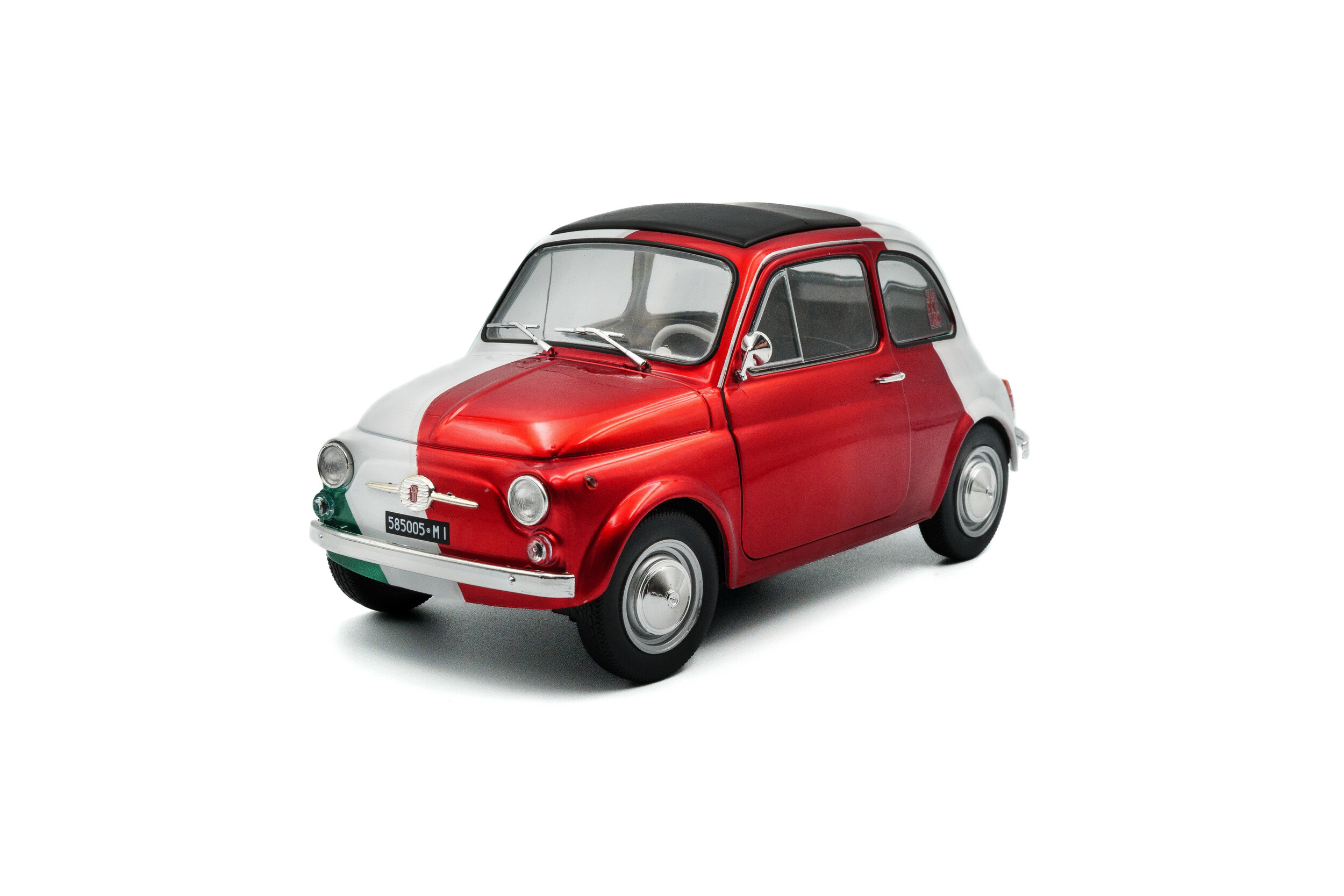 ソリド 1/18 フィアット 500 TURBINA TRIBUTE 1965 SOLIDO, FIAT 500 Turbina Tribute 1965 Rot und Weiß, 1/18