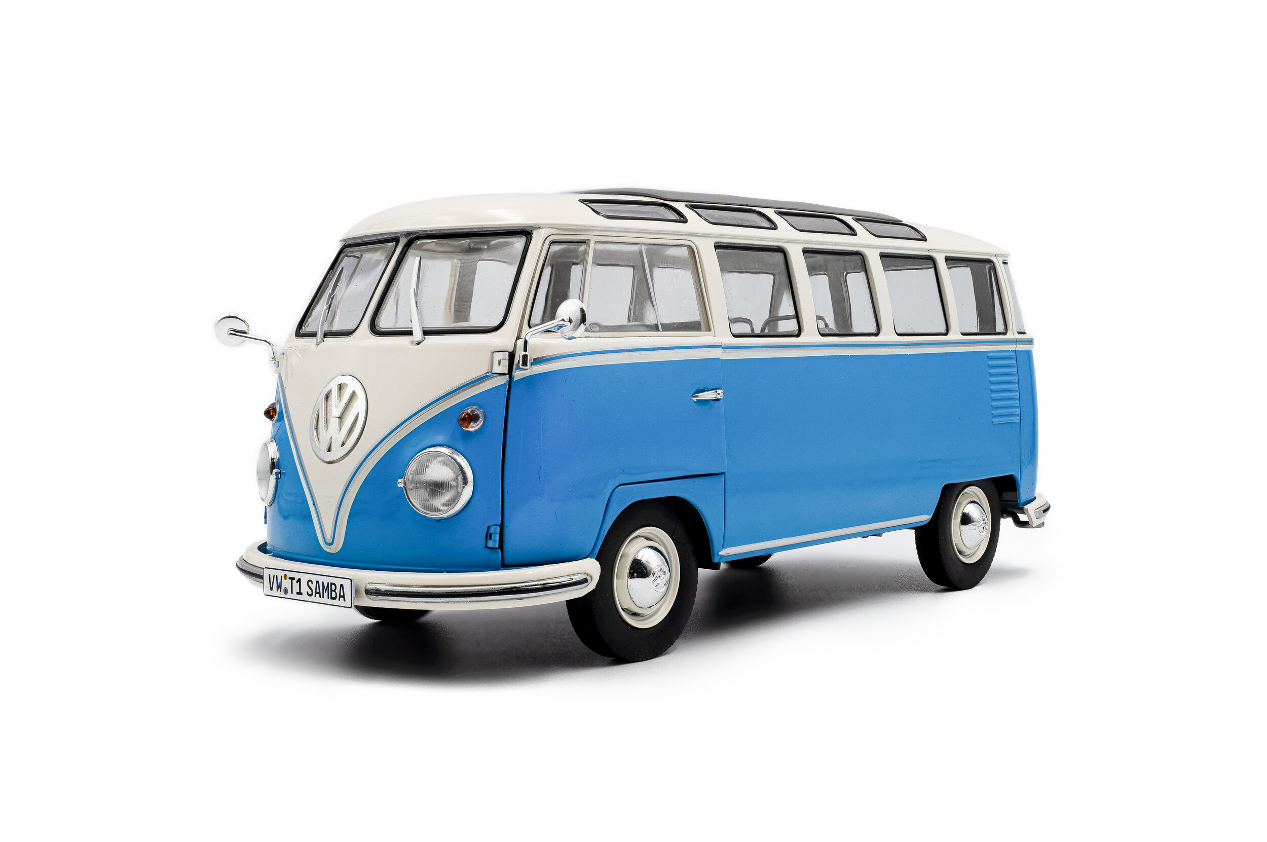 Volkswagen T1 Samba - BLUE / WHITE - 1962 - Solido
