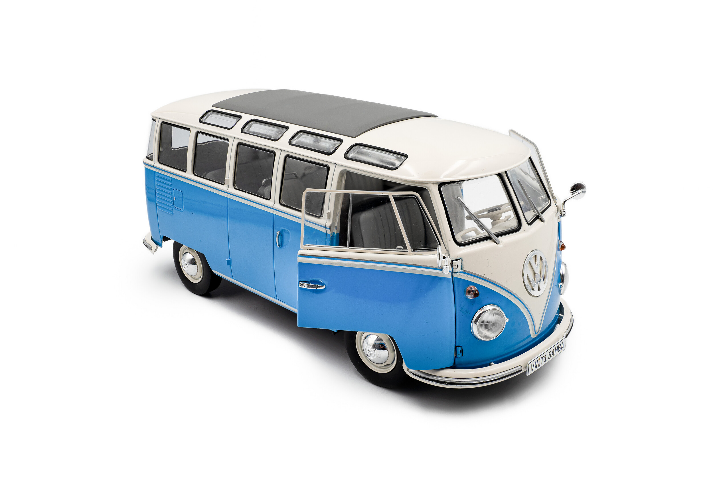 Volkswagen T1 Samba - BLUE / WHITE - 1962 - Solido
