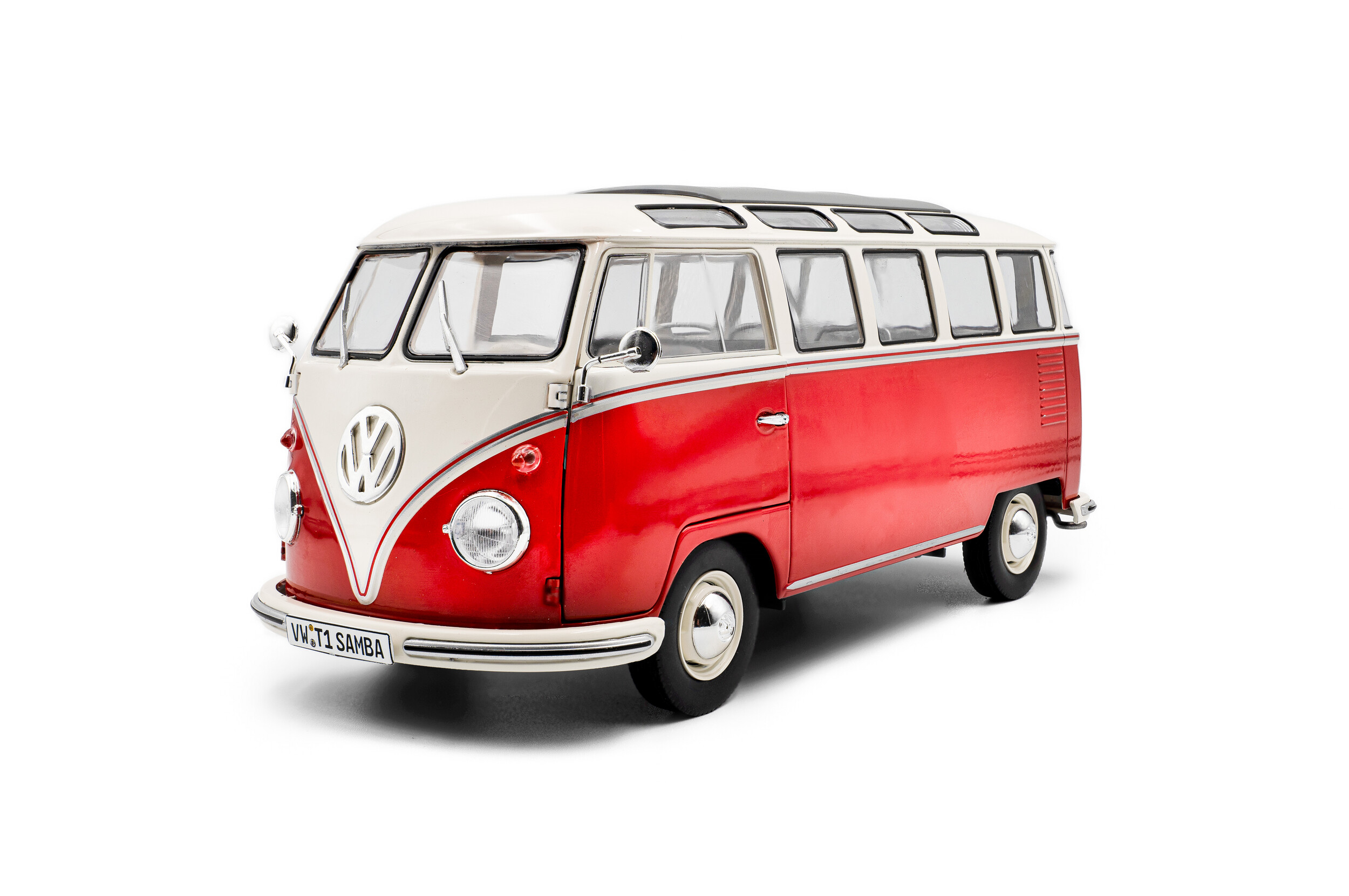 Volkswagen T1 Samba - RED / WHITE - 1962 - Solido