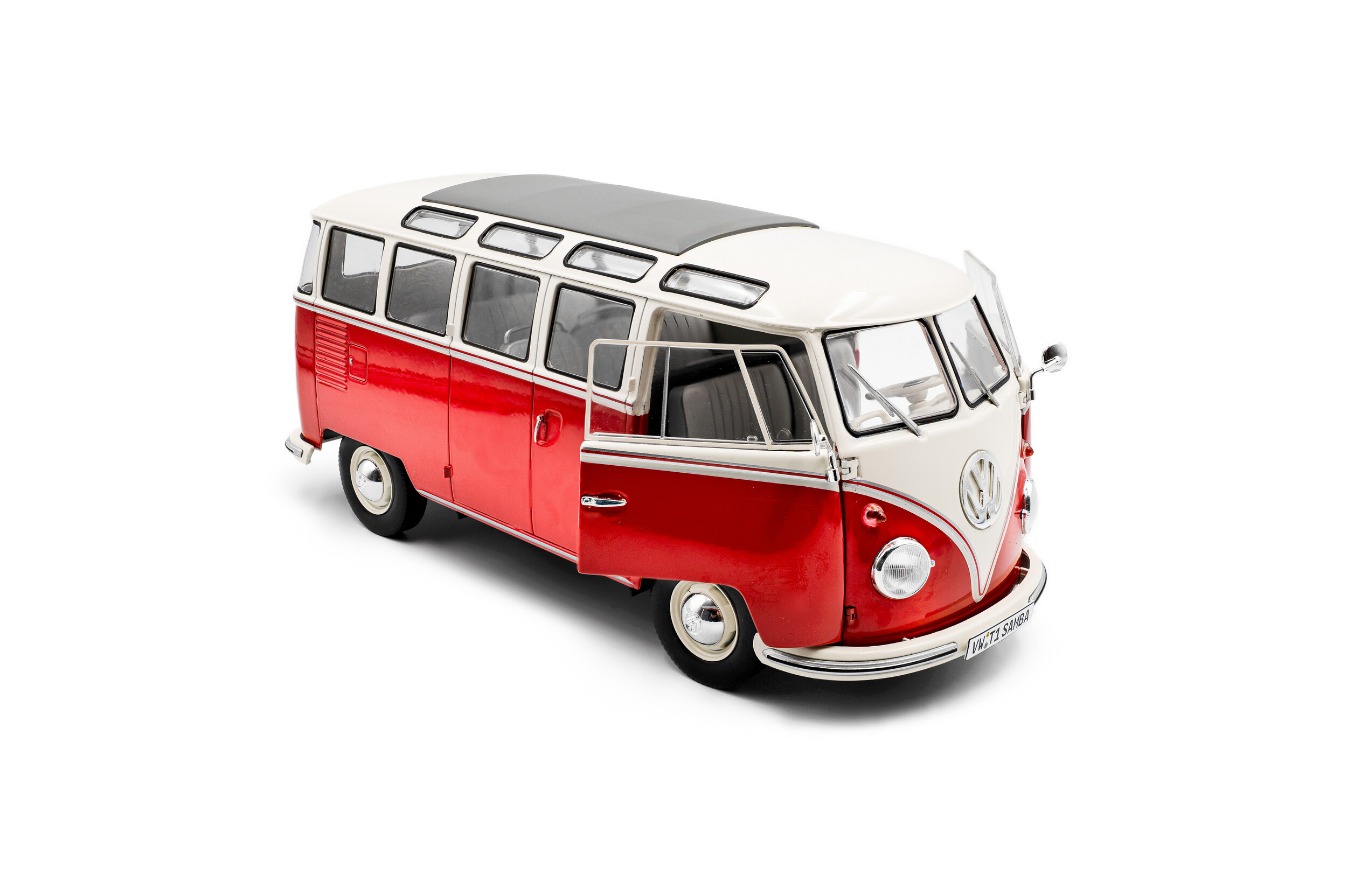 Volkswagen T1 Samba - RED / WHITE - 1962 - Solido