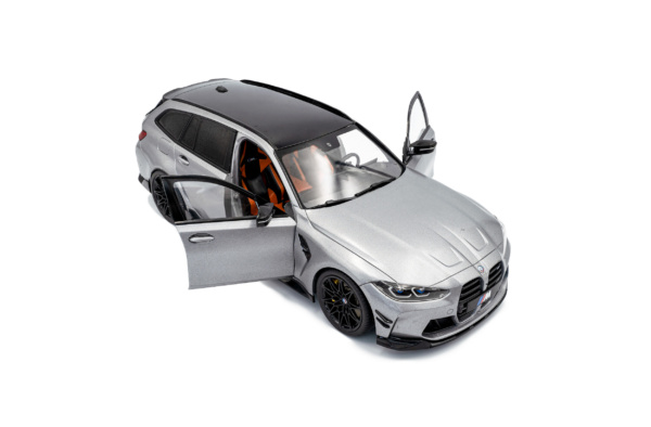 1/18  M3ツーリング G81 マットシルバー ソリド製ダイキャスト製 BMW M3 Touring with Performance Parts - Frozen Pure Grey Metallic