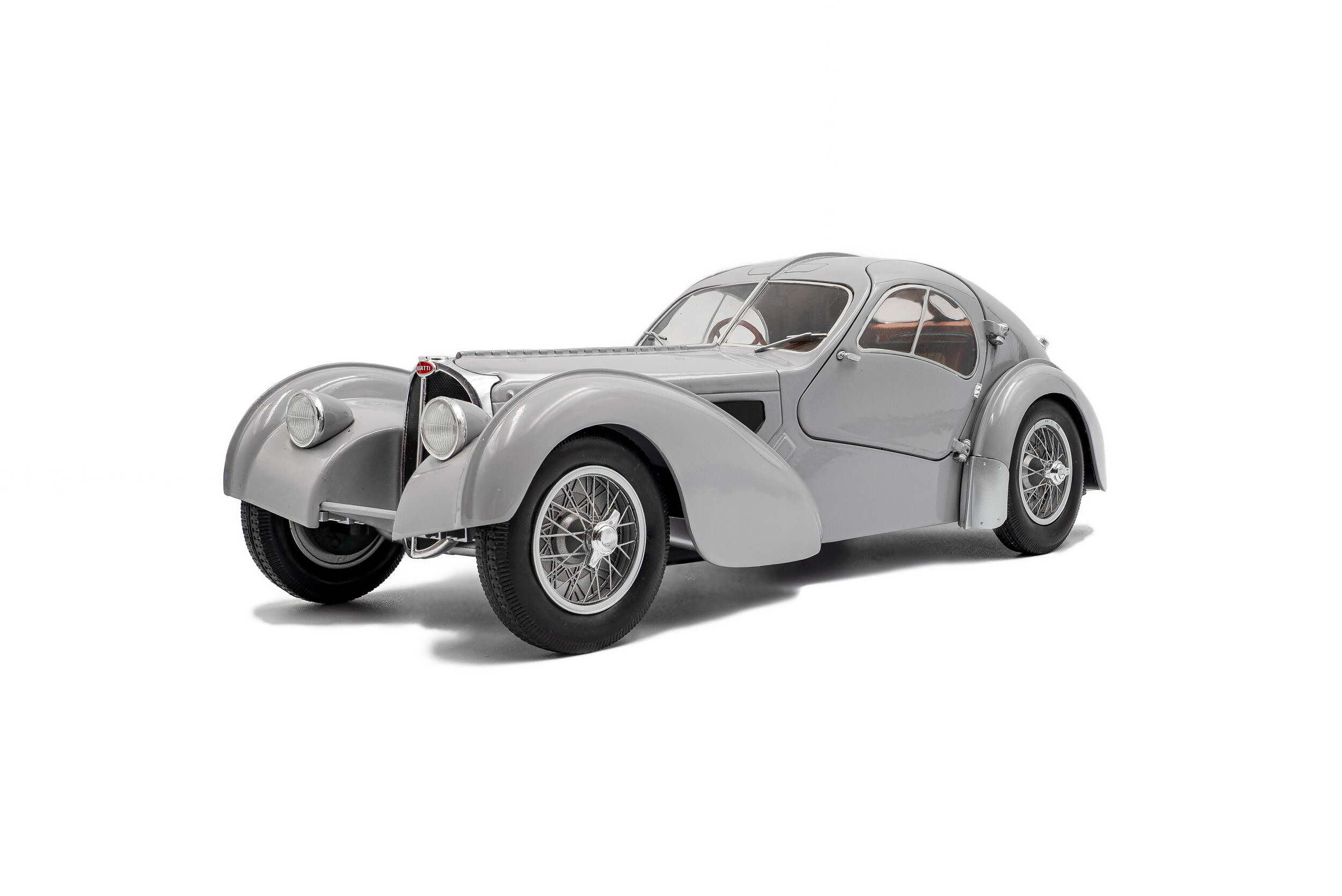 Bugatti Atlantic Type 57 SC - MAT SILVER - 1937 - Solido
