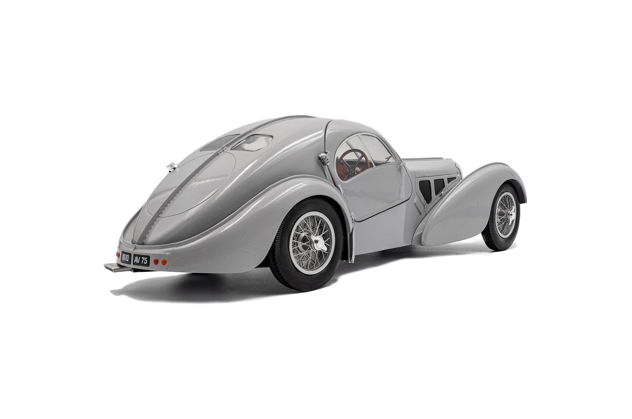 Bugatti Atlantic Type 57 SC - MAT SILVER - 1937 - Solido