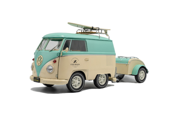 ◉希少　SOLIDO VW COMBI WATERMAN 1/19 フランス COOL COMBI - MINT GREEN & WHITE - 2024 - Solido