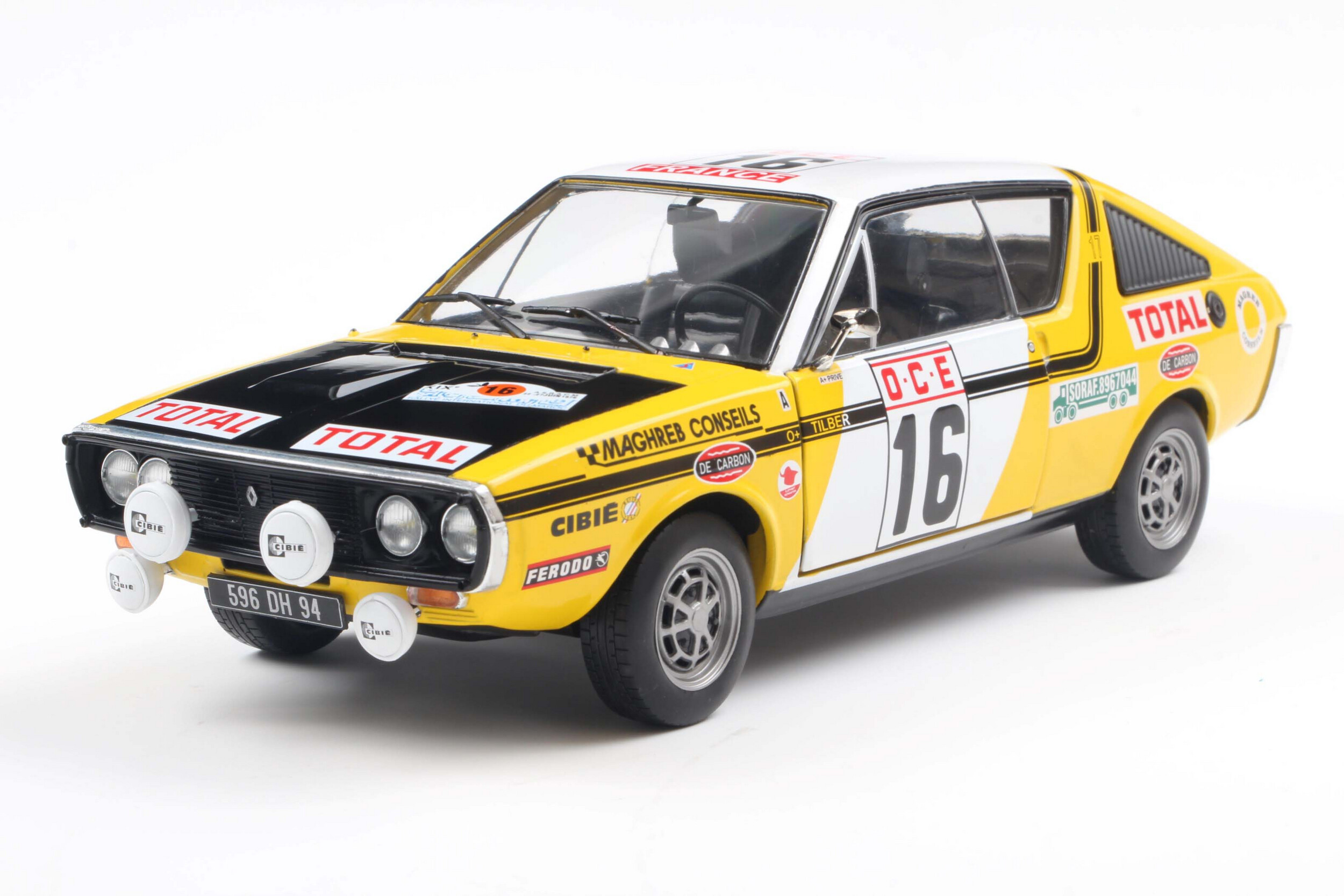 Miniature Spark 1/43 Renault 17 N°16 - Rallye Du Maroc 1976 - Privé
