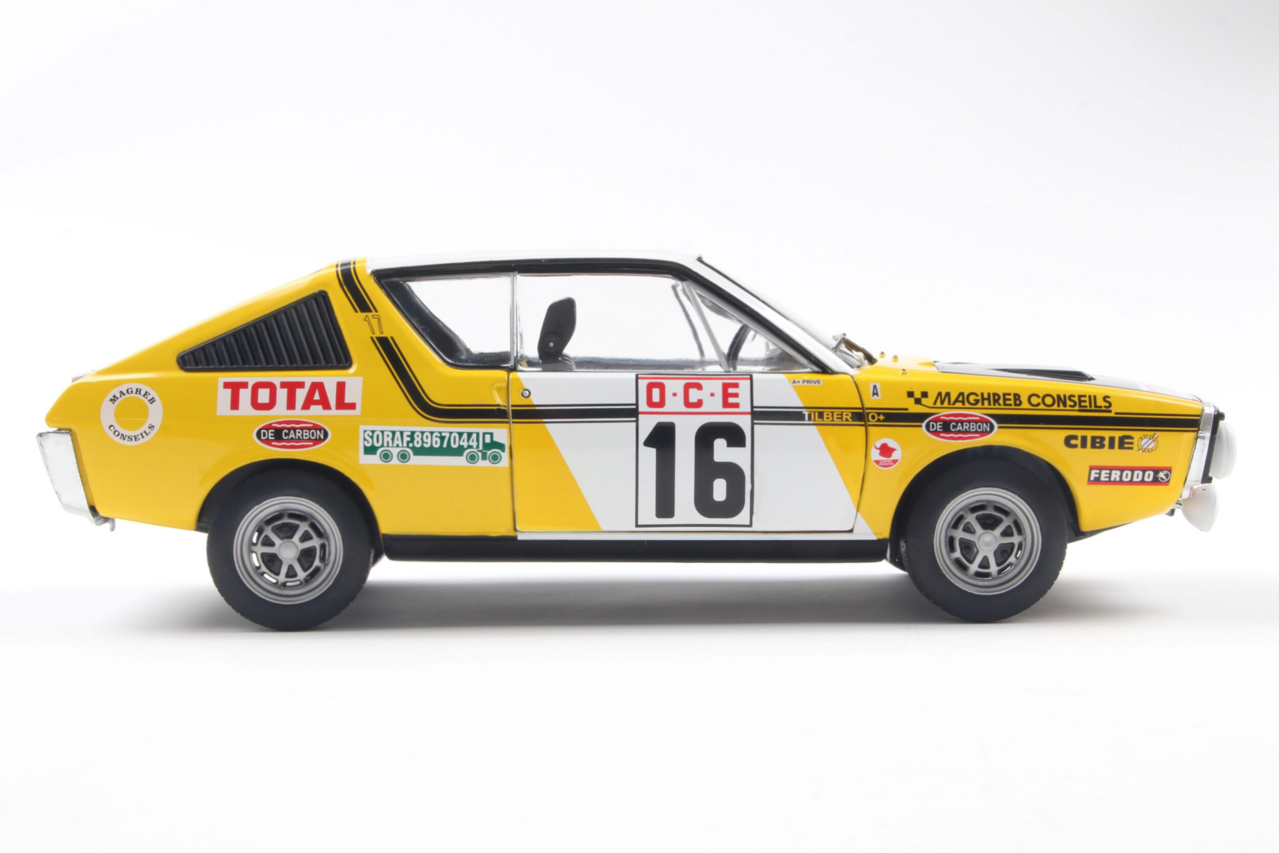 Solido 1/43 – Renault 17 TS Rallye Du Maroc 1972 – N°6 – Rare