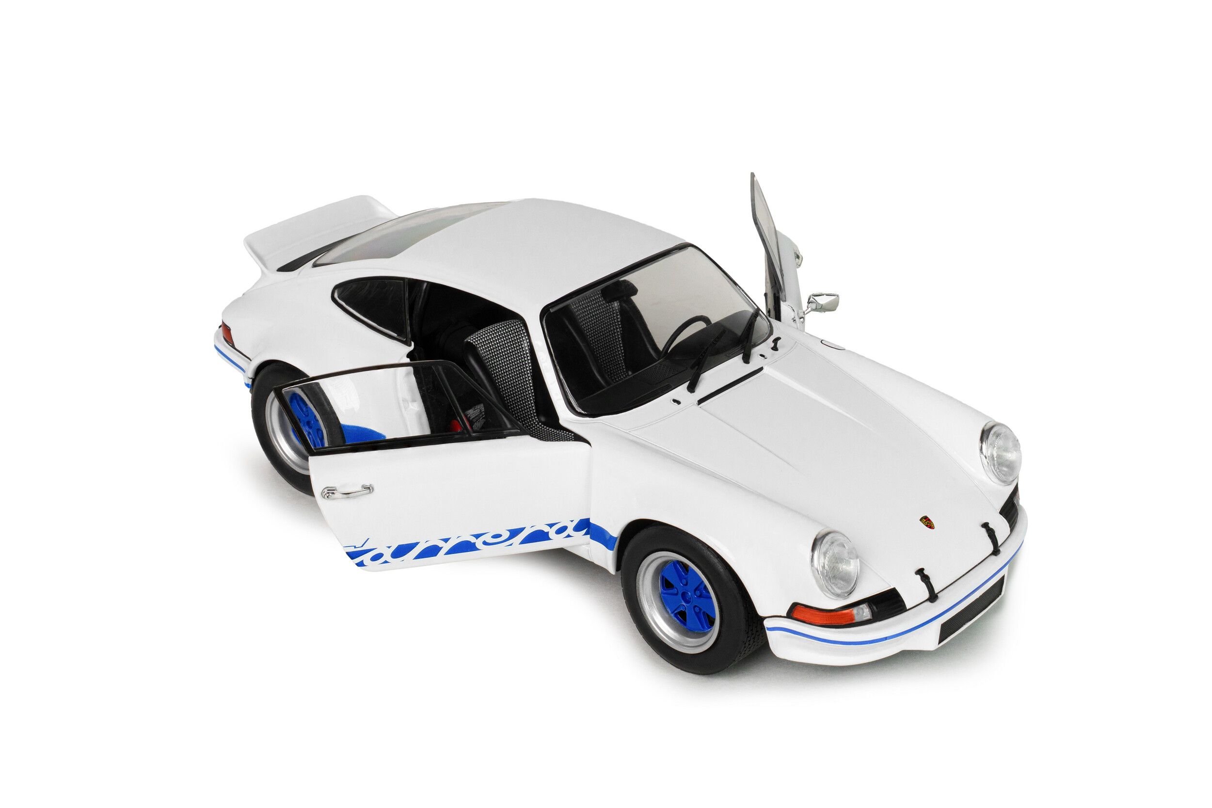 Porsche 911 RSR - White / Blue Carrera Stripes - 1973 - Solido