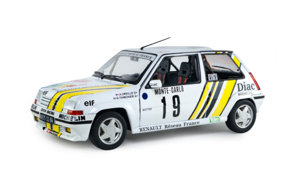 Renault 5 GT TURBO MK2 - RALLYE MONTE-CARLO - 1989 - #19 A.OREILLE/G.THIMONIER