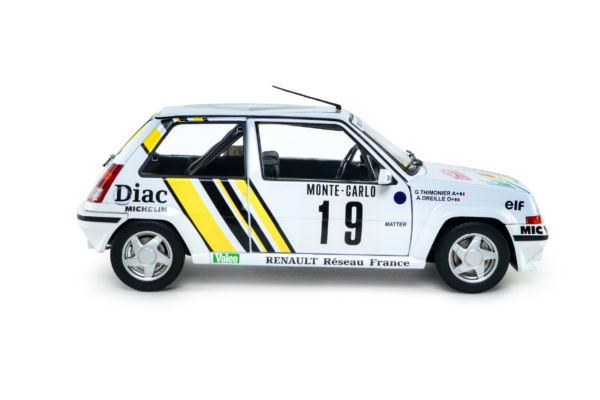 Renault 5 GT TURBO MK2 - RALLYE MONTE-CARLO - 1989 - #19 A.OREILLE/G.THIMONIER
