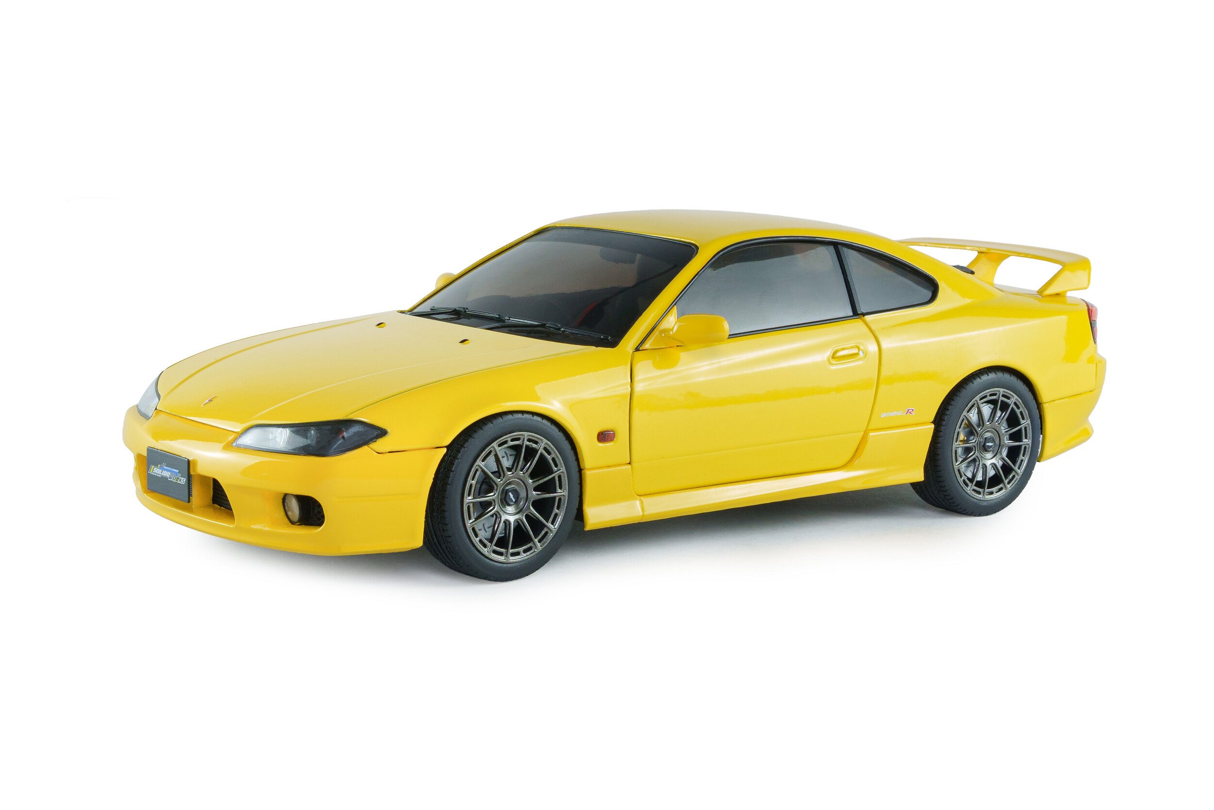 ま*昌様 SOIDOニッサンSILVIA S15 Spec R イエロー 1:1 Nissan Silvia (S15) Spec-R Aero - LIGHTNING YELLOW - 1999 - Solido